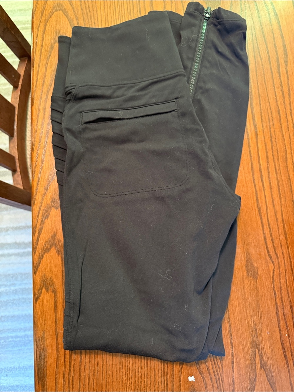 Athleta Black Delancey Moto Tight